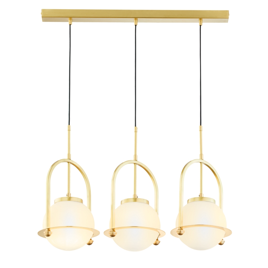 Jupiter 1917 - Lestenec na lanku ROSSO 3xE27/15W/230V zlati