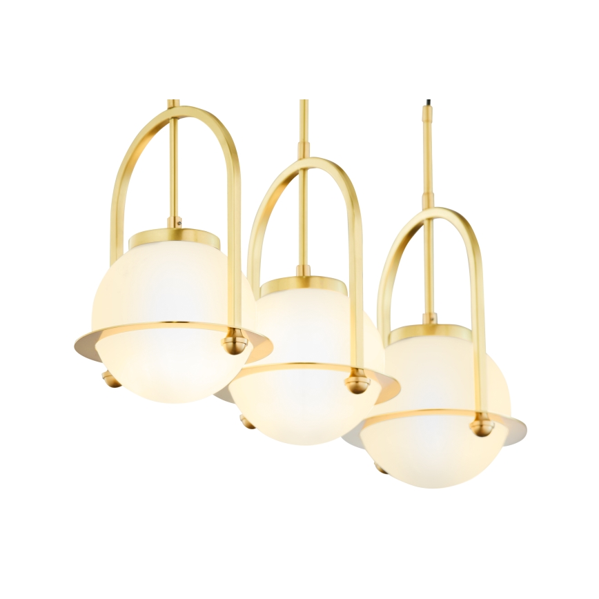 Jupiter 1917 - Lestenec na lanku ROSSO 3xE27/15W/230V zlati