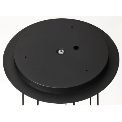 Jupiter 2018 - Lestenec na vrvici ALAS 7xGU10/10W/230V zlata/črna