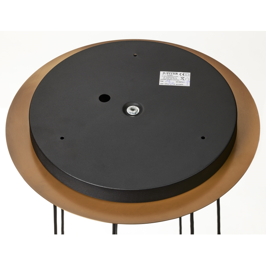 Jupiter 2021 - Lestenec na vrvici ALAS 7xGU10/10W/230V zlata