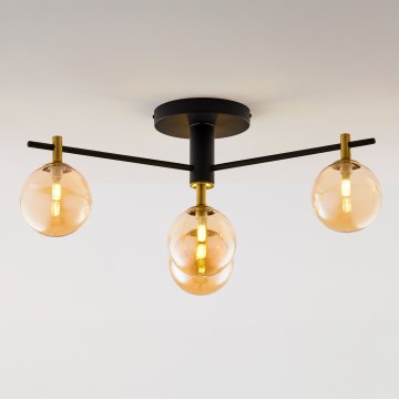 Jupiter 2031 - Nadgradni lestenec FIGARO 4xG9/10W/230V črna/zlata/bež