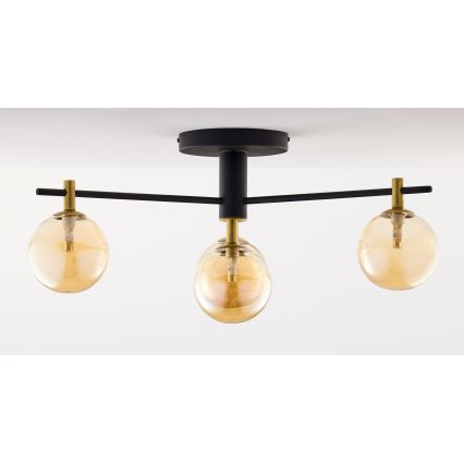Jupiter 2031 - Nadgradni lestenec FIGARO 4xG9/10W/230V črna/zlata/bež