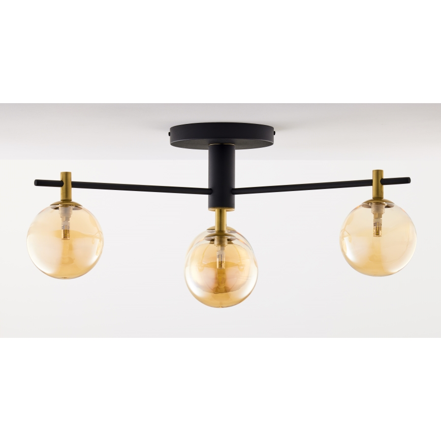Jupiter 2031 - Nadgradni lestenec FIGARO 4xG9/10W/230V črna/zlata/bež