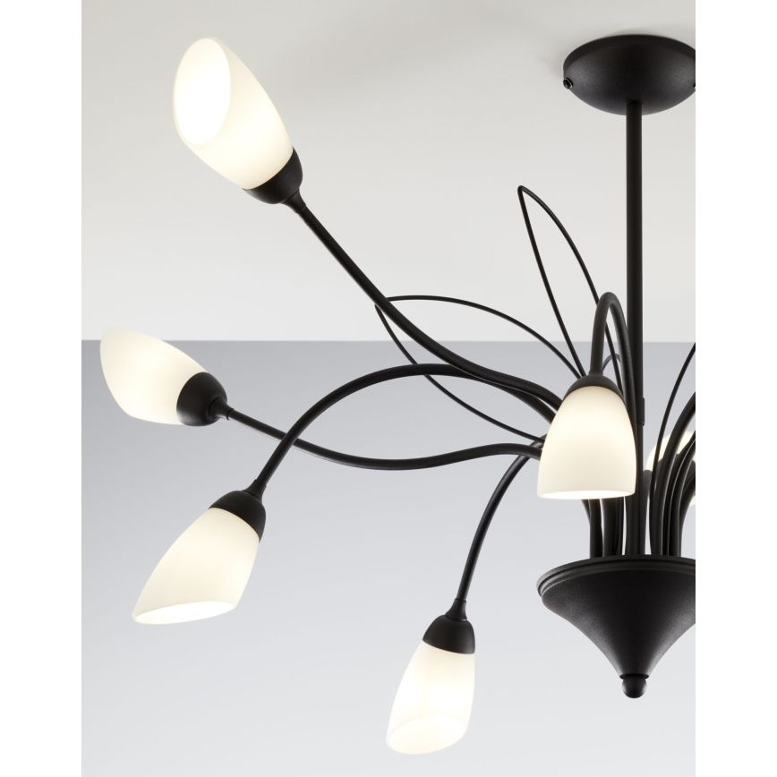 Jupiter 2056 - Lestenec na drogu GLORIOSA 10xG9/14W/230V črna