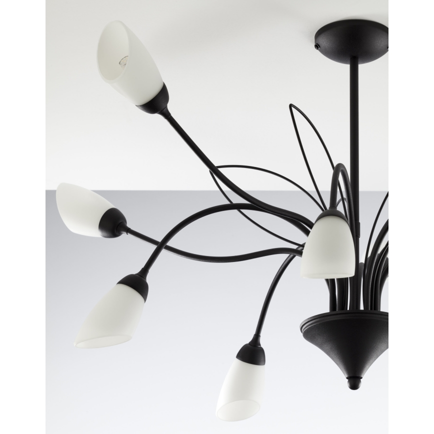 Jupiter 2056 - Lestenec na drogu GLORIOSA 10xG9/14W/230V črna