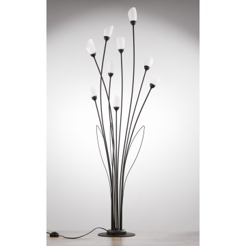 Jupiter 2058 - Stoječa svetilka GLORIOSA 9xG9/14W/230V črna