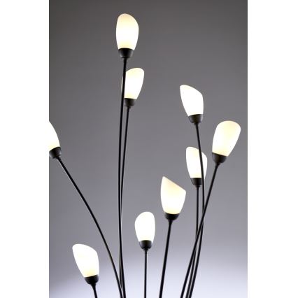 Jupiter 2058 - Stoječa svetilka GLORIOSA 9xG9/14W/230V črna