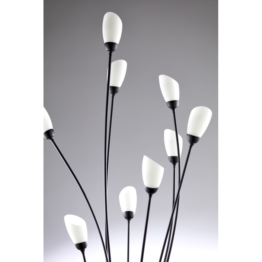 Jupiter 2058 - Stoječa svetilka GLORIOSA 9xG9/14W/230V črna