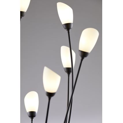 Jupiter 2058 - Stoječa svetilka GLORIOSA 9xG9/14W/230V črna