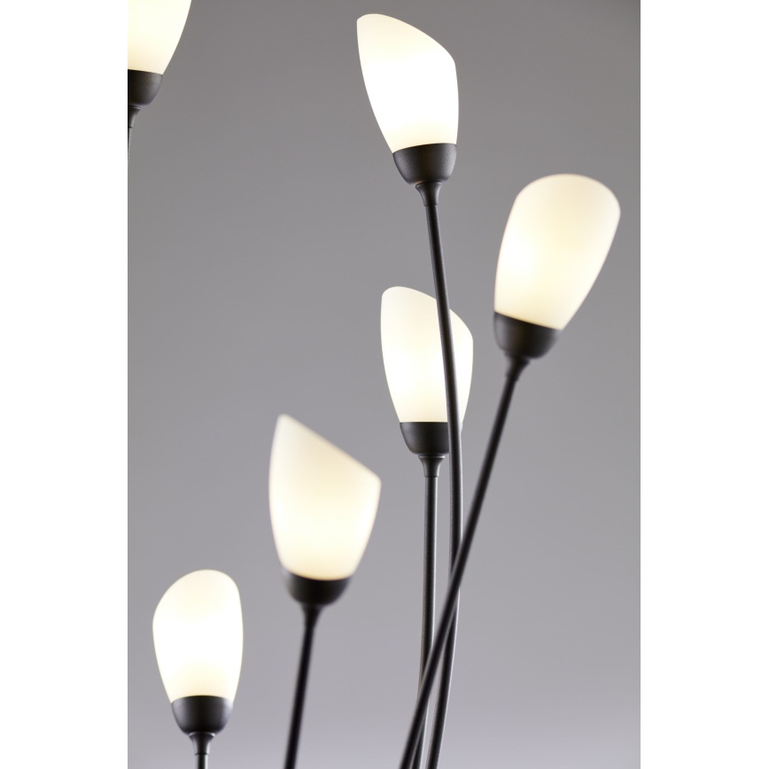 Jupiter 2058 - Stoječa svetilka GLORIOSA 9xG9/14W/230V črna