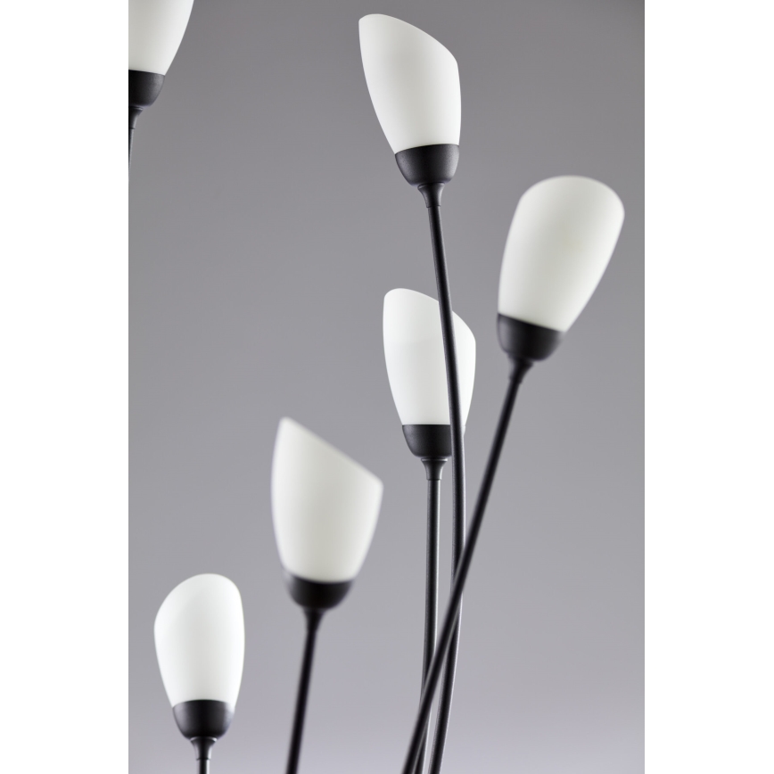 Jupiter 2058 - Stoječa svetilka GLORIOSA 9xG9/14W/230V črna