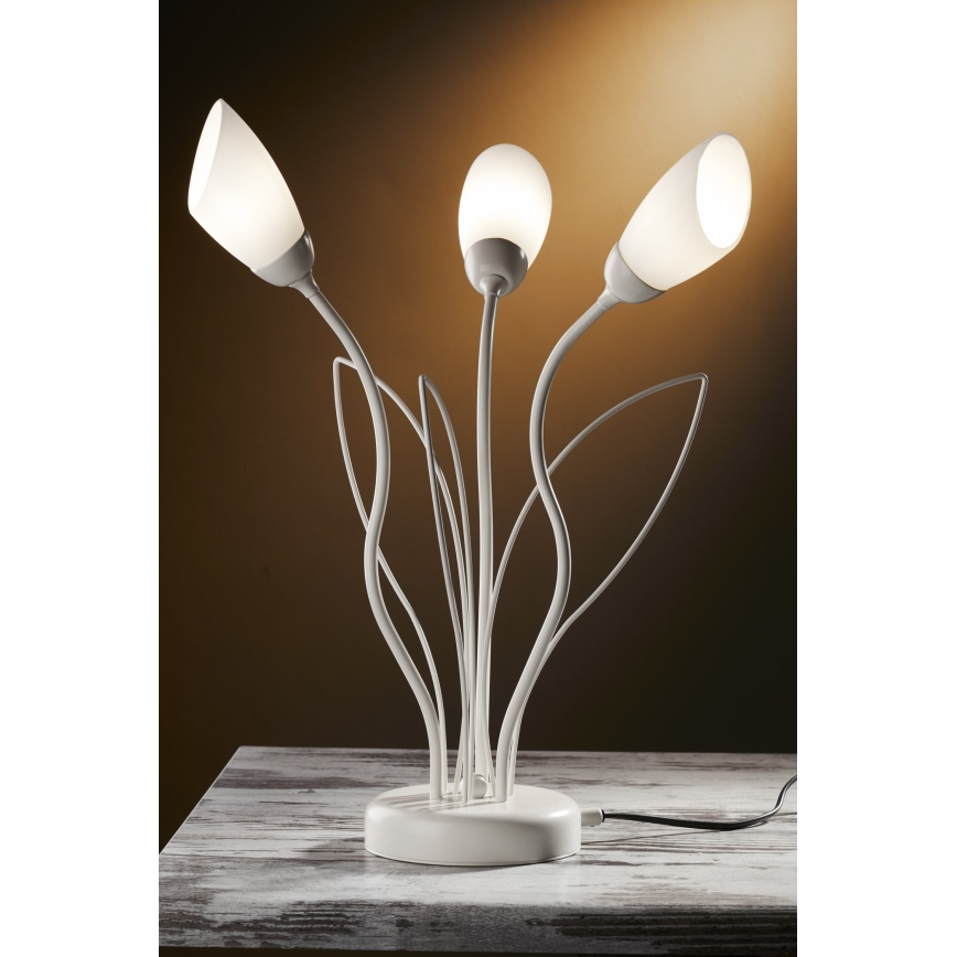 Jupiter 2060 - Namizna svetilka GLORIOSA 3xG9/14W/230V kremna