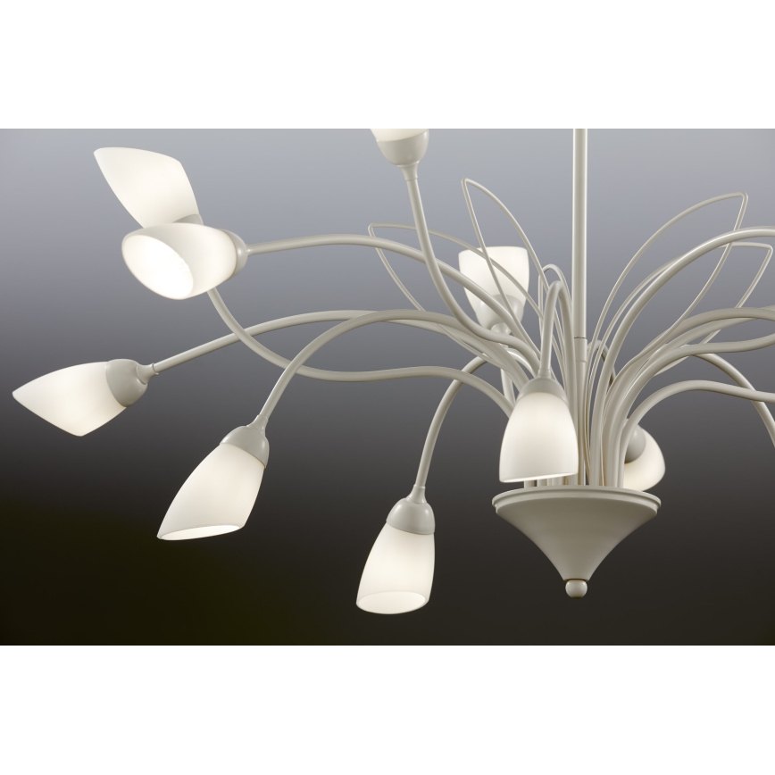 Jupiter 2062 - Lestenec na verigi GLORIOSA 15xG9/14W/230V kremne barve