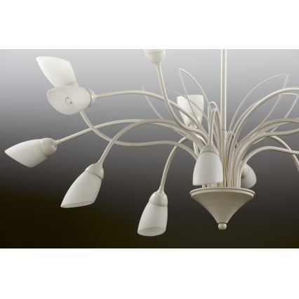 Jupiter 2062 - Lestenec na verigi GLORIOSA 15xG9/14W/230V kremne barve