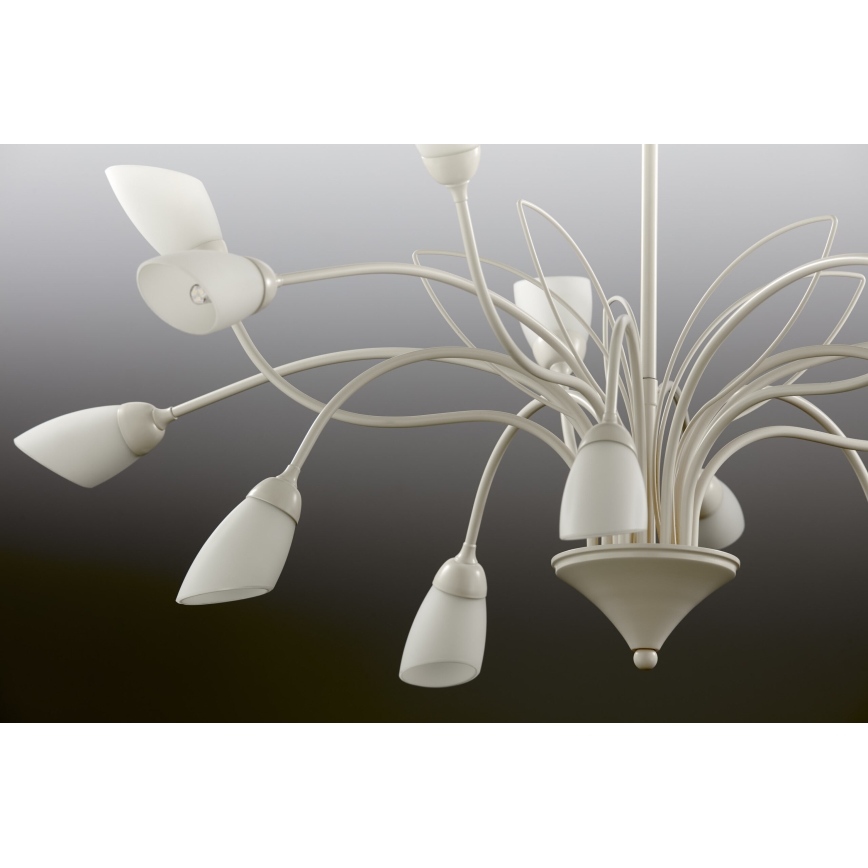 Jupiter 2062 - Lestenec na verigi GLORIOSA 15xG9/14W/230V kremne barve