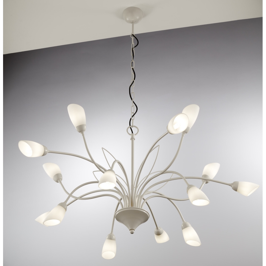 Jupiter 2062 - Lestenec na verigi GLORIOSA 15xG9/14W/230V kremne barve