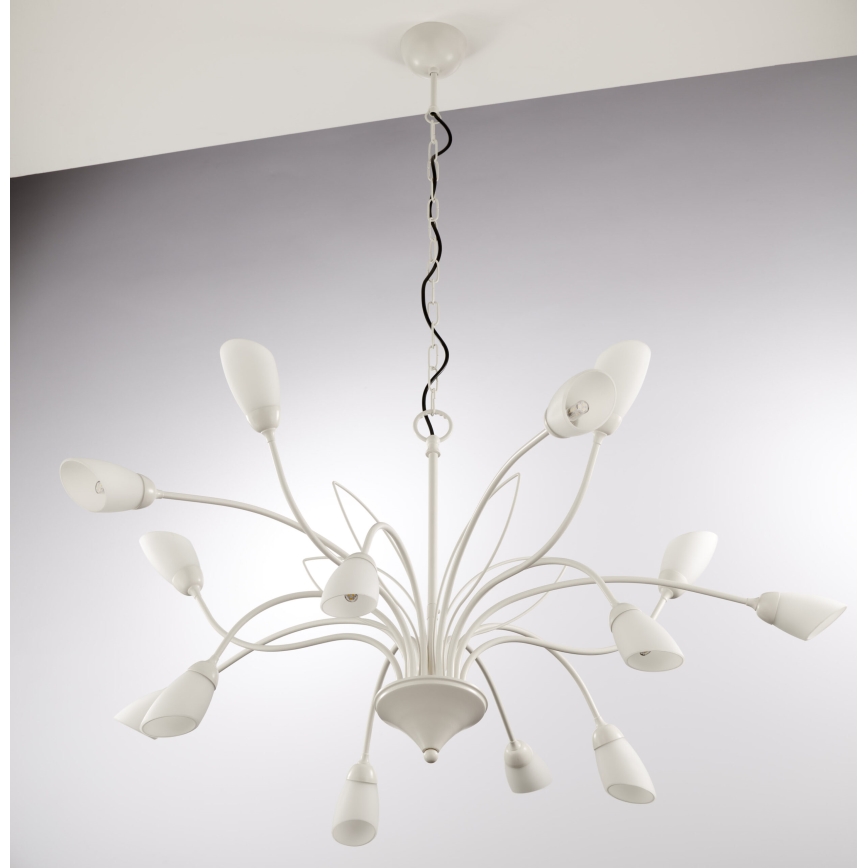 Jupiter 2062 - Lestenec na verigi GLORIOSA 15xG9/14W/230V kremne barve