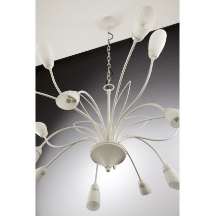 Jupiter 2062 - Lestenec na verigi GLORIOSA 15xG9/14W/230V kremne barve