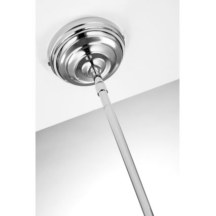 Jupiter 2071 - Stropni lestenec na drogu PLATINO 1xE27/15W/230V zelena/sijajni krom