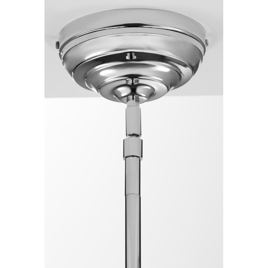 Jupiter 2071 - Stropni lestenec na drogu PLATINO 1xE27/15W/230V zelena/sijajni krom