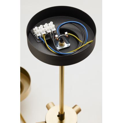 Jupiter 2087 - Lestenec na drogu RAMIREZ 3xE27/15W/230V v zlati/črni barvi