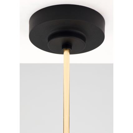 Jupiter 2088 - Lestenec na steblu RAMIREZ 5xE27/15W/230V zlata/črna