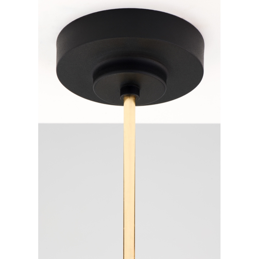 Jupiter 2088 - Lestenec na steblu RAMIREZ 5xE27/15W/230V zlata/črna