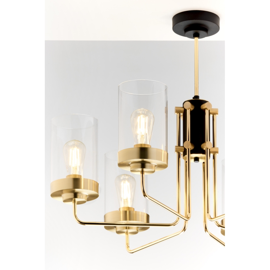 Jupiter 2089 - Lestenec na drogu RAMIREZ 6xE27/15W/230V zlata/črna