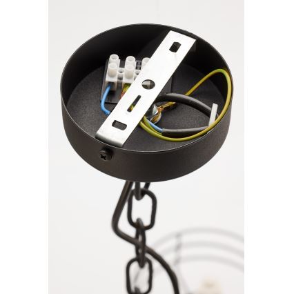 Jupiter 2102 - Verižni lestenec ARTHUR 6xE27/15W/230V modra/črna