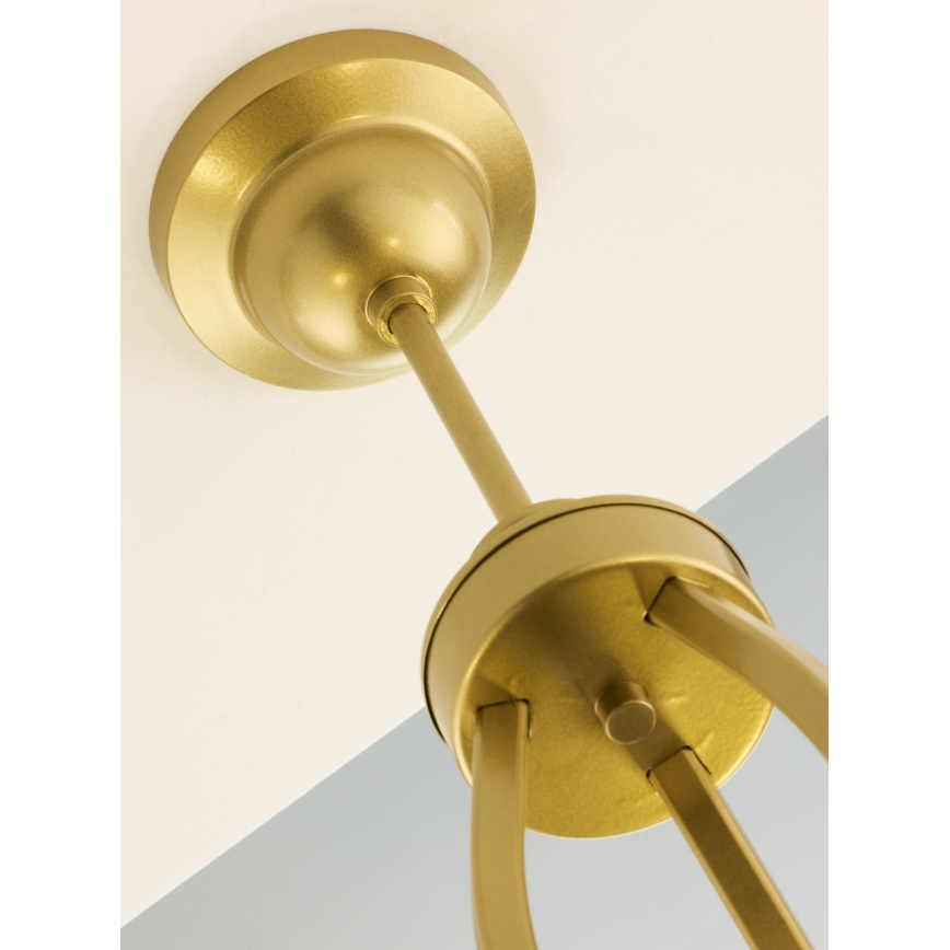 Jupiter 2109 - Lestenec na drogu KASZMIR 3xE27/15W/230V bela/zlata/marmorni dekor