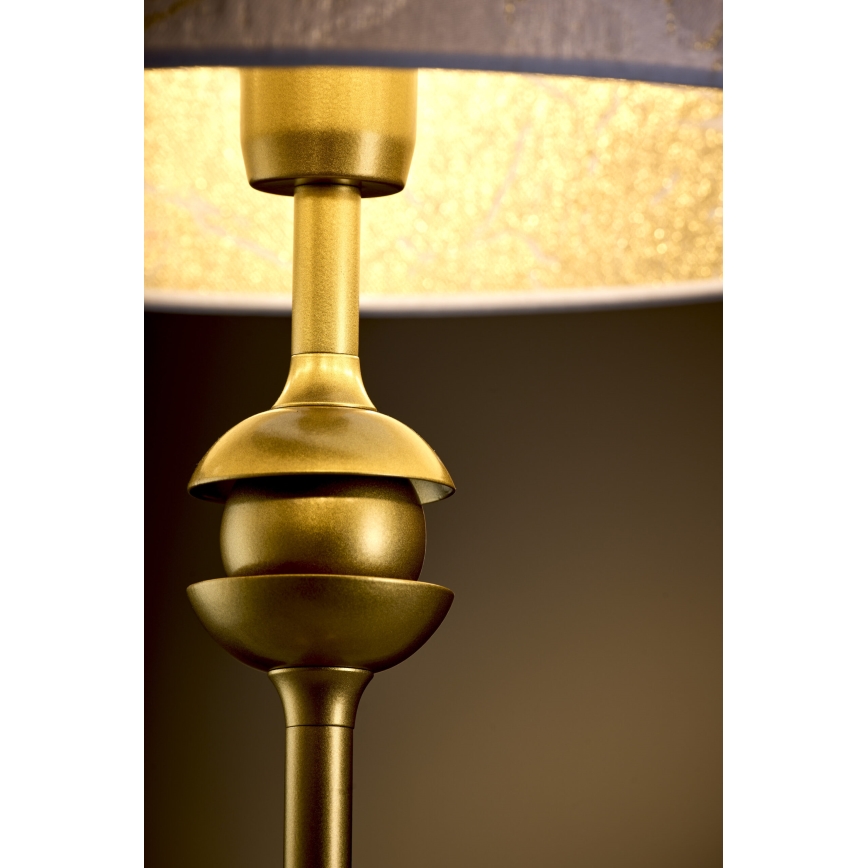 Jupiter 2112 - Namizna svetilka KASZMIR 1xE27/15W/230V bela/zlata/marmorni dekor