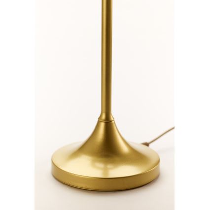 Jupiter 2112 - Namizna svetilka KASZMIR 1xE27/15W/230V bela/zlata/marmorni dekor