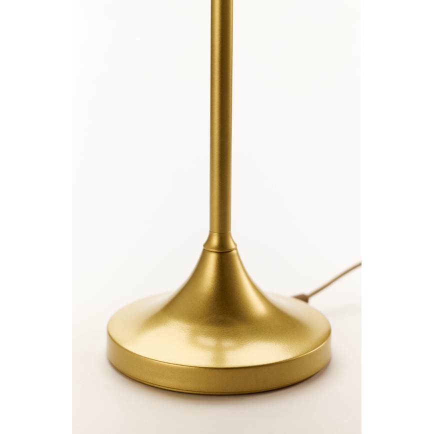 Jupiter 2112 - Namizna svetilka KASZMIR 1xE27/15W/230V bela/zlata/marmorni dekor