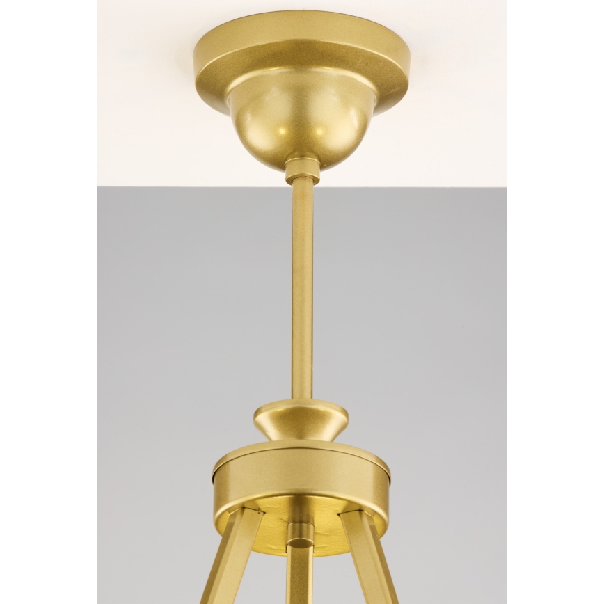 Jupiter 2113 - Lestenec na palici KASZMIR 3xE27/15W/230V modra/zlata