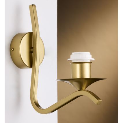 Jupiter 2115 - Stenska svetilka KASZMIR 1xE27/15W/230V modra/zlata