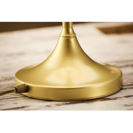 Jupiter 2116 - Namizna svetilka KASZMIR 1xE27/15W/230V modra/zlata