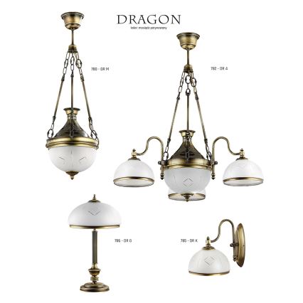 Jupiter 782-DR4 - Lestenec obesni DRAGON 4xE27/60W/230V