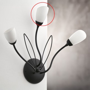 Jupiter - Univerzalno nadomestno steklo GLORIOSA G9, premer 6,5 cm, belo