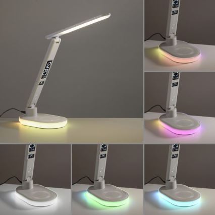 JUST LIGHT. 11018-16 - LED RGBW Touch svetilka z brezžičnim polnjenjem TINA LED/4W/230V bela