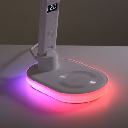 JUST LIGHT. 11018-16 - LED RGBW Touch svetilka z brezžičnim polnjenjem TINA LED/4W/230V bela