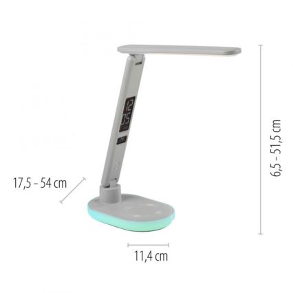 JUST LIGHT. 11018-16 - LED RGBW Touch svetilka z brezžičnim polnjenjem TINA LED/4W/230V bela
