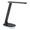 JUST LIGHT. 11018-18 - LED RGBW Dimmabilna Touch Namizna Lamp s Brezžičnim Polnjenjem TINA LED/4W/230V Črna