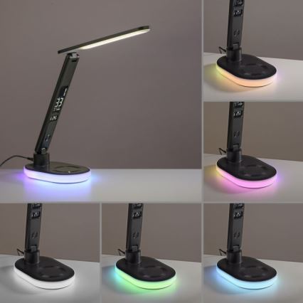 JUST LIGHT. 11018-18 - LED RGBW LED Zatemnitvena namizna svetilka na dotik z brezžičnim polnjenjem TINA LED/4W/230V