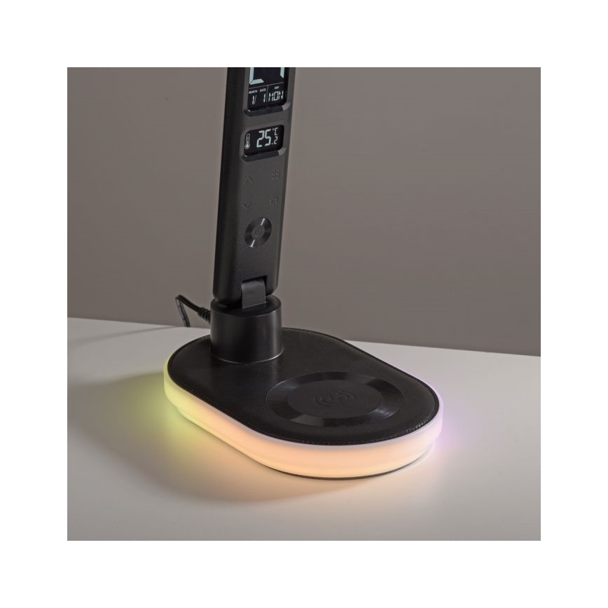 JUST LIGHT. 11018-18 - LED RGBW LED Zatemnitvena namizna svetilka na dotik z brezžičnim polnjenjem TINA LED/4W/230V