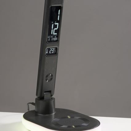 JUST LIGHT. 11018-18 - LED RGBW dotikna namizna svetilka s funkcijo zatemnitve in brezžičnim polnjenjem TINA LED/4W/230V črna