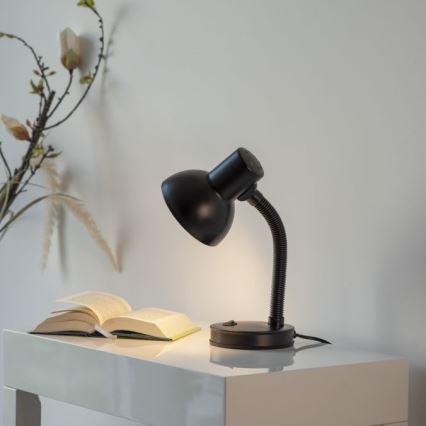 JUST LIGHT. 11080-18 - Fleksibilna miza svjetlo FLEXI 1xE27/25W/230V crna