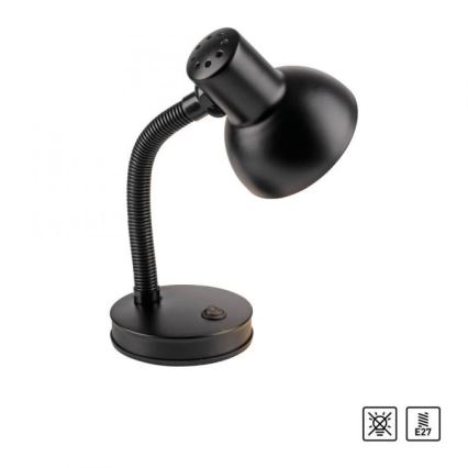 JUST LIGHT. 11080-18 - Fleksibilna miza svjetlo FLEXI 1xE27/25W/230V crna