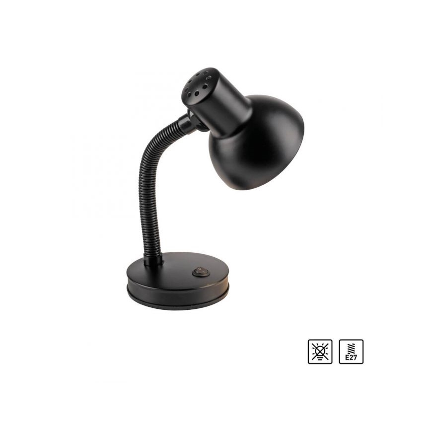 JUST LIGHT. 11080-18 - Fleksibilna miza svjetlo FLEXI 1xE27/25W/230V crna