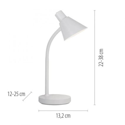 JUST LIGHT. 11248-16 - Fleksibilna LED namizna svetilka PIXIE LED/4,5W/230V bela