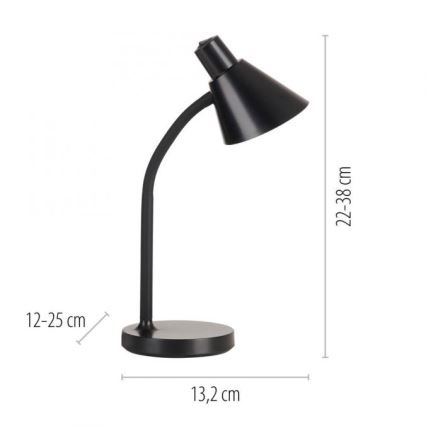JUST LIGHT. 11248-18 - LED fleksibilna namizna svetilka PIXIE LED/4,5W/230V črna
